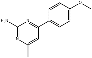 4-(4-METHOXYPHENYL)-6-METHYLPYRIMIDIN-2-AMINE 구조식 이미지