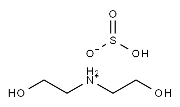bis(2-hydroxyethyl)ammonium hydrogen sulphite 구조식 이미지