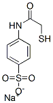 N-(Mercaptoacetyl)sulfanilic acid sodium salt 구조식 이미지
