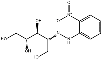 D-리불로스O-니트로페닐-히드라존 구조식 이미지