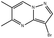 3-BROMO-5,6-DIMETHYLPYRAZOLO[1,5-A]PYRIMIDINE 구조식 이미지