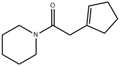 Piperidine, 1-(1-cyclopenten-1-ylacetyl)- (9CI) Structure