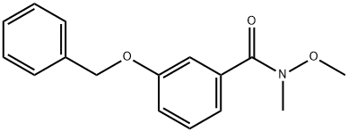 3-(BENZYLOXY)-N-METHOXY-N-METHYLBENZAMIDE Structure