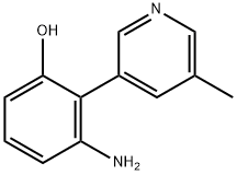 Phenol, 3-amino-2-(5-methyl-3-pyridinyl)- (9CI) Structure