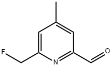 2-Pyridinecarboxaldehyde, 6-(fluoromethyl)-4-methyl- (9CI) Structure