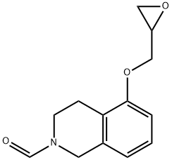 3,4-dihydro-5-(oxiranylmethoxy)-1H-isoquinoline-2-carbaldehyde Structure