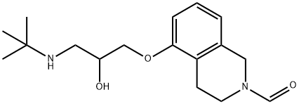 5-[3-(tert-butylamino)-2-hydroxypropoxy]-3,4-dihydro-1H-isoquinoline-2-carbaldehyde Structure