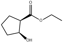 ETHYL (1R,2S)-CIS-2-HYDROXYCYCLOPENTANECARBOXYLATE 구조식 이미지