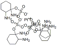 1,2-diaminocyclohexyl platinum sulfate Structure