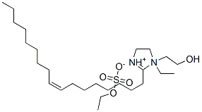 (Z)-1-ethyl-2-(8-heptadecenyl)-4,5-dihydro-1-(2-hydroxyethyl)-1H-imidazolium ethyl sulphate  Structure