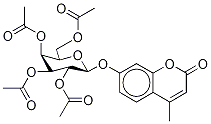 4-Methylumbelliferyl 2,3,4,6-Tetra-O-acetyl-β-D-galactopyranoside 구조식 이미지
