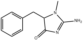 2-Amino-1,5-dihydro-1-methyl-5-benzyl-4H-imidazol-4-one 구조식 이미지