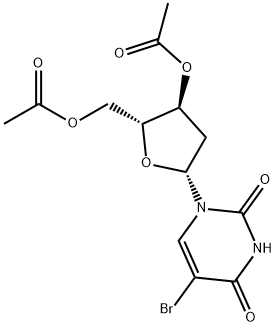 3',5'-DI-O-ACETYL-5-BROMO-2'-DEOXY-D-URIDINE Structure