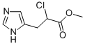 METHYL 2-CHLORO-3-(5-IMIDAZOLYL)PROPIONATE Structure