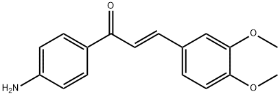 (2E)-1-(4-aminophenyl)-3-(3,4-dimethoxyphenyl)prop-2-en-1-one 구조식 이미지