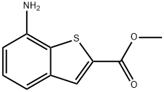 Benzo[b]thiophene-2-carboxylic acid, 7-amino-, methyl ester (9CI) 구조식 이미지