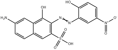 6-amino-4-hydroxy-3-[(2-hydroxy-5-nitrophenyl)azo]naphthalene-2-sulphonic acid 구조식 이미지
