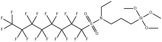 N-ethylheptadecafluoro-N-[3-(trimethoxysilyl)propyl]octanesulphonamide 구조식 이미지