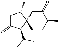 [1R-(1alpha,4beta,5beta,8S*)]-1-isopropyl-4,8-dimethylspiro[4.5]decane-2,7-dione Structure