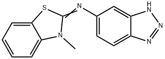 5-[(3-Methylbenzothiazol-2-ylidene)amino]-1H-benzotriazole Structure