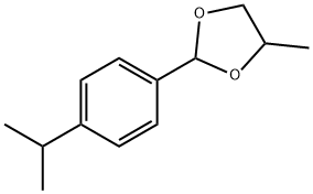 4-methyl-2-(4-propan-2-ylphenyl)-1,3-dioxolane 구조식 이미지