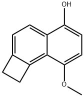 Cyclobuta[a]naphthalen-5-ol, 1,2-dihydro-8-methoxy- (9CI) 구조식 이미지