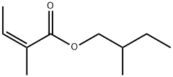 2-methylbutyl 2-methylisocrotonate 구조식 이미지