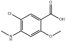 5-Chloro-2-methoxy-4-methylaminobenzoic Acid Structure