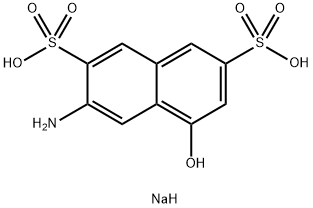 3-AMINO-5-HYDROXY-2,7-NAPHTHALENEDISULFONIC ACID MONOSODIUM SALT Structure