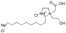 sodium 1-(carboxymethyl)-4,5-dihydro-1-(2-hydroxyethyl)-2-nonyl-1H-imidazolium chloride Structure