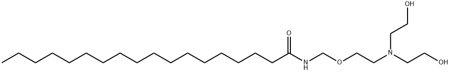 N-[[2-[bis(2-hydroxyethyl)amino]ethoxy]methyl]stearamide 구조식 이미지