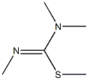Carbamimidothioic acid, trimethyl-, methyl ester (9CI) 구조식 이미지