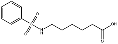 6-[(phenylsulphonyl)amino]hexanoic acid Structure