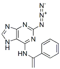 methylene-2-azido-6-benzylaminopurine 구조식 이미지