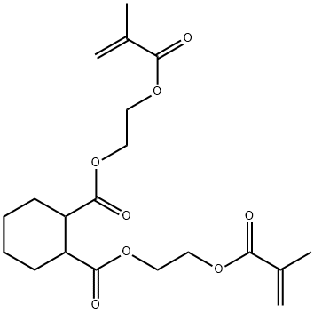 Hexahydrophthalic acid bis[2-(methacryloyloxy)ethyl] ester Structure