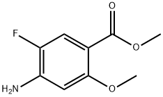 벤조산,4-아미노-5-플루오로-2-메톡시-,메틸에스테르(9CI) 구조식 이미지