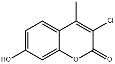 3-CHLORO-7-HYDROXY-4-METHYLCOUMARIN 구조식 이미지