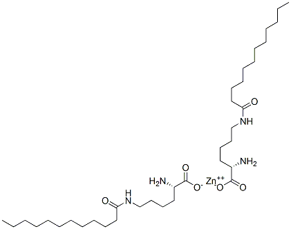 zinc bis(N6-lauroyl-L-lysinate) 구조식 이미지