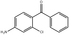 4-Amino-2-Chlorobenzophenone 구조식 이미지