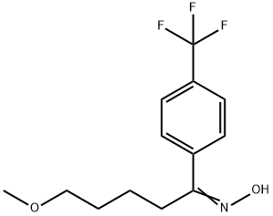 1-Pentanone-5-methoxy-1-[4-(trifluoromethyl)phenyl]-oxime 구조식 이미지