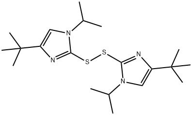 2,2'-디티오비스(4-tert-부틸-1-이소프로필-1H-이미다졸) 구조식 이미지
