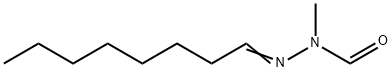 2-옥틸리덴-1-메틸히드라진카르브알데히드 구조식 이미지