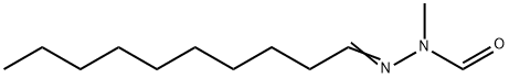 Decanal N-formyl-N-methyl hydrazone Structure