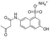 ammonium 7-[(1,3-dioxobutyl)amino]-3-hydroxynaphthalene-1-sulphonate Structure