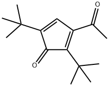 3-아세틸-2,5-DI-TERT-CYCLOPENTA-2,4-DIENONE 구조식 이미지