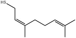 (Z)-3,7-디메틸옥타-2,6-디엔-1-티올 구조식 이미지
