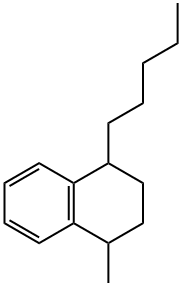 1,2,3,4-tetrahydro-1-methyl-4-pentylnaphthalene 구조식 이미지