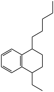 1-Ethyl-4-pentyl-1,2,3,4-tetrahydronaphthalene Structure