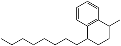 1,2,3,4-테트라히드로-1-메틸-4-옥틸나프탈렌 구조식 이미지