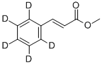 METHYL TRANS-CINNAMATE-D5 (PHENYL-D5) 구조식 이미지